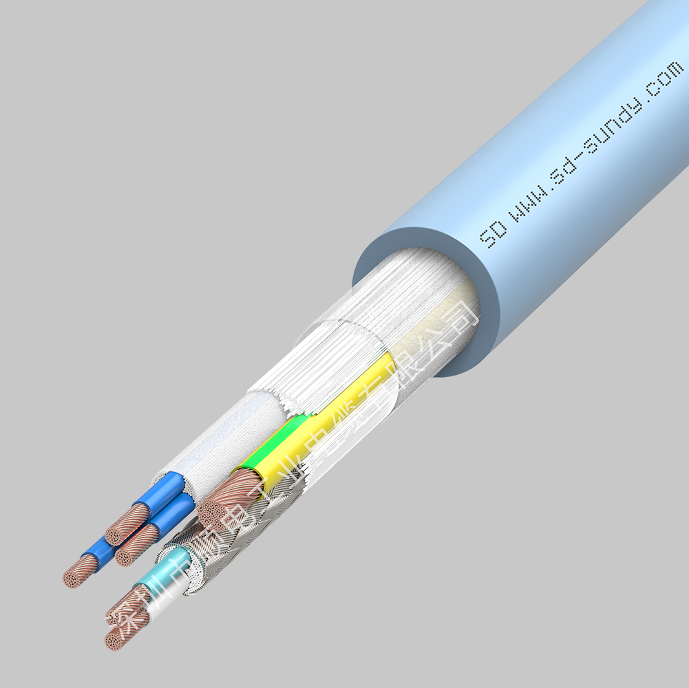 CDF100順電高柔性PVC材質拖鏈信號電纜